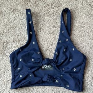 Beach Riot Sport Navy Star Sports Bra